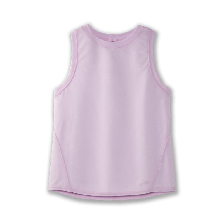 Brooks Women's Distance Running Tank Top - Heather Orchid Haze/Pink (TNDB45971)